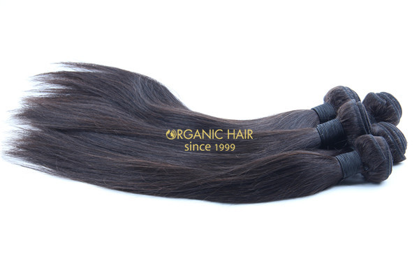 Remy human hair extensions